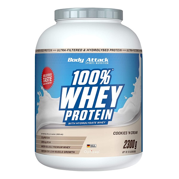 پروتئین وی بادی اتک 2.3 کیلوگرم BODY ATTACK  100% WHEY PROTEIN